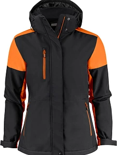 Printer Prime Padded Softshell Women Dámska zimná softshellová bunda 61.1072 čierna/oranžová