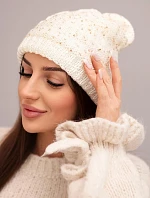 Dámska čiapka Amira K359 ecru