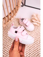 Dětské Tenisky Na Suchý Zip BIG STAR model 21545409 Růžové - Big Star Shoes