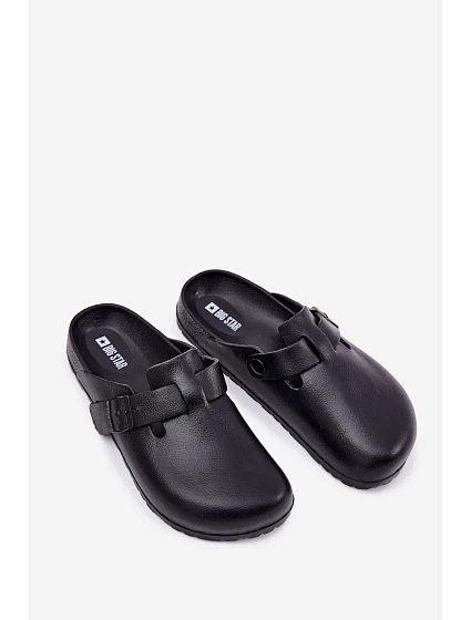 Pěnové Pantofle Pánské S Přezkou Big Star model 21695369 Černé - Big Star Shoes Pěnové Pantofle Pánské S Přezkou Big Star model 21695369 Černé - Big Star Shoes
