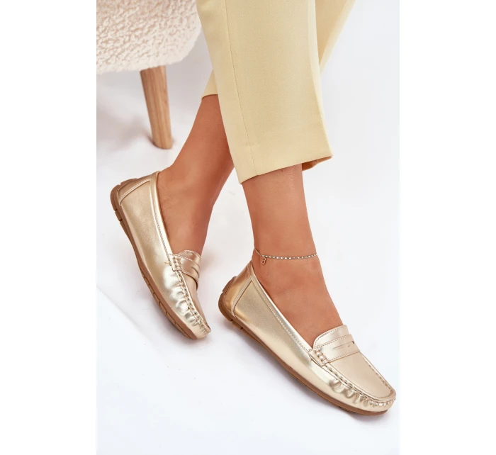 Dámské Eko Kožené Mokasíny Zlaté model 21701539 - Boto