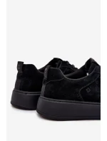 Pánské Sneakersy Na Platformě Zamszové Big Star model 21706190 Černé - Big Star Shoes