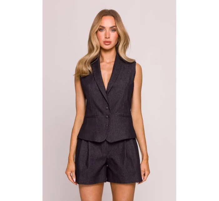 M860 Džínsové šortky - grafitové