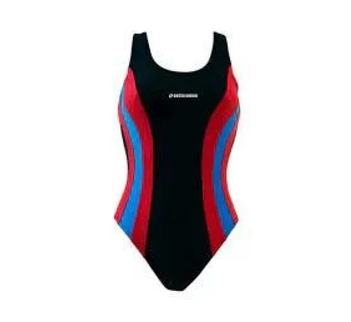 Jednodielne plavky 715 black/blue/red - Sesto Senso Jednodielne plavky 715 black/blue/red - Sesto Senso