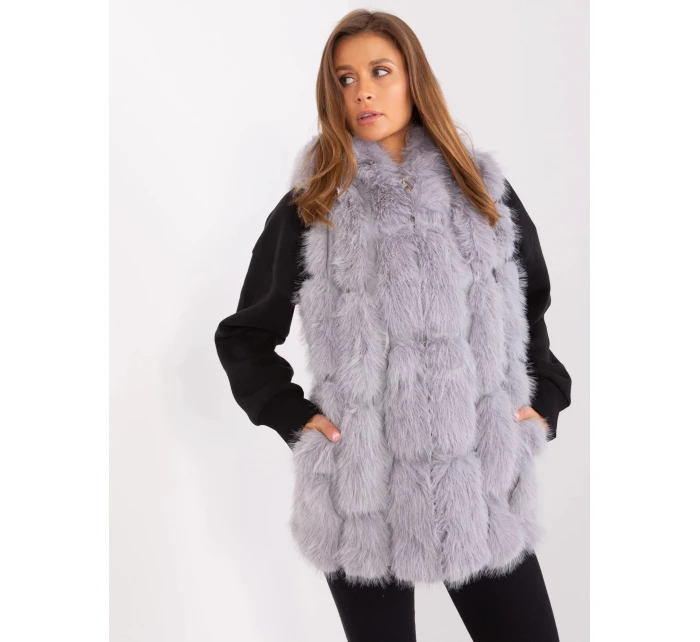 Dámska vesta AT KZ 2379.96P sivá - Wool Fashion