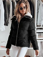Dámska zimná manšestrová bunda TRENDYGLAM black FashionStreet TY4357