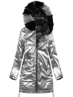 Čierna obojstranná dámska zimná bunda (1908)