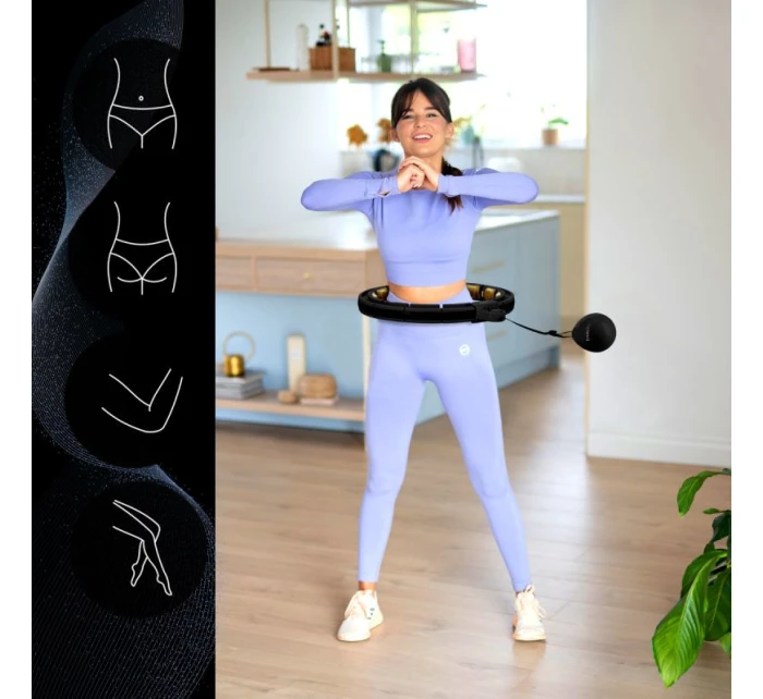 HHM13 NOVÝ HULA HOP ČIERNY/ZLATÝ S MAGNETMI A ZÁVAŽÍM + POČÍTADLO HMS HHM13 NOVÝ HULA HOP ČIERNY/ZLATÝ S MAGNETMI A ZÁVAŽÍM + POČÍTADLO HMS