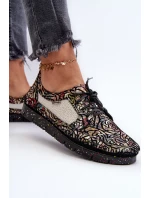 Dámské vzorované polobotky model 21659472 Černé - Maciejka