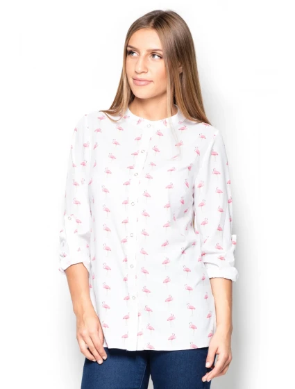 Košeľa s dlhým rukávom model 63918 Katrus