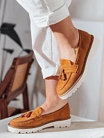Dámske semišové mokasíny VANESSO camel FashionStreet ZY0714