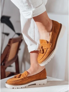 Dámske semišové mokasíny VANESSO camel FashionStreet ZY0714