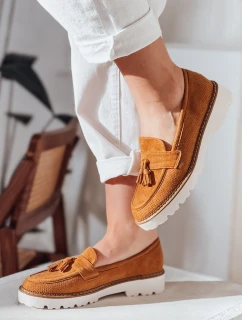 Dámske semišové mokasíny VANESSO camel FashionStreet ZY0714
