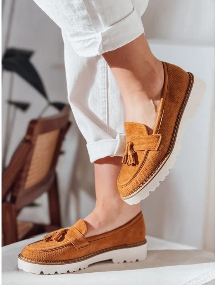 Dámske semišové mokasíny VANESSO camel FashionStreet ZY0714 Dámske semišové mokasíny VANESSO camel FashionStreet ZY0714