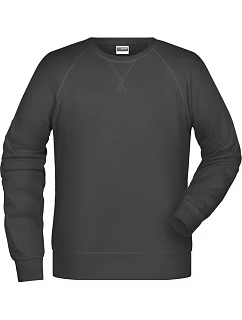 Daiber 8022 Pánska mikina s raglánovými rukávmi 02.8022 graphite