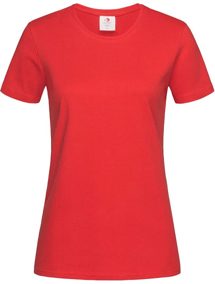 Stedman Comfort T Women Dámske tričko z hrubej bavlny 05.2160 šarlátovo červené