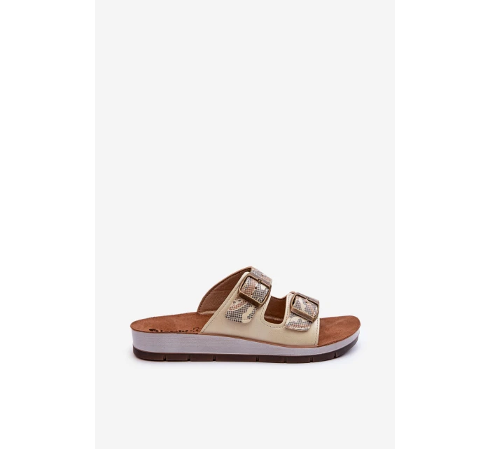 Pohodlné Dámské Žabky S  Zlaté model 21664587 - Inblu