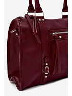 Velká taška z imitace kůže Bordó model 22220887 - Flora&Co Velká taška z imitace kůže Bordó model 22220887 - Flora&Co