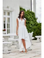 Večerné šaty SUK0410 biele - Roco Fashion