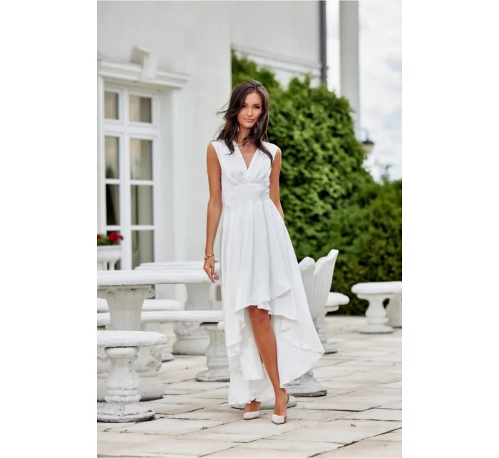 Večerné šaty SUK0410 biele - Roco Fashion