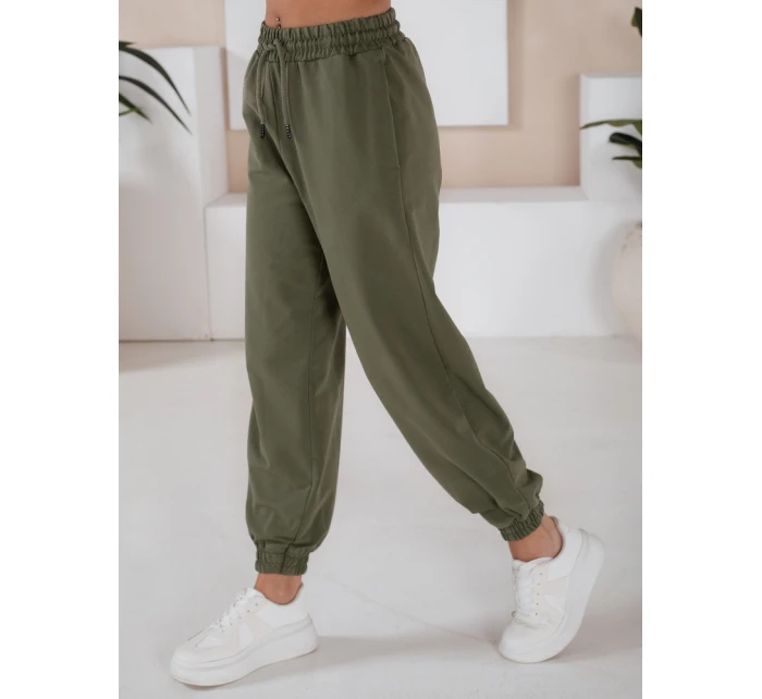 Dámske tepláky SOLIR khaki FashionStreet AY1019