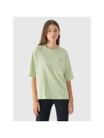 Dámske tričko oversize s potlačou 4F 4FRAW24TTSHF2583-43S