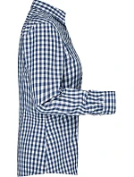 JN 616 Popelínová kostkovaná halenka s dl. rukávem model 22487350 navy/white - Daiber JN 616 Popelínová kostkovaná halenka s dl. rukávem model 22487350 navy/white - Daiber