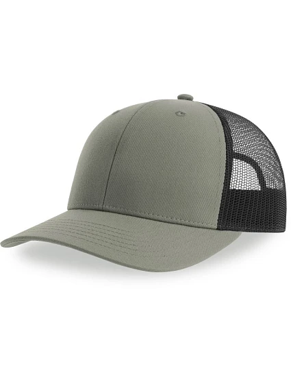 Atlantis Headwear Bryce 6-panelová truckerová čiapka 33.0102 šedá/čierna