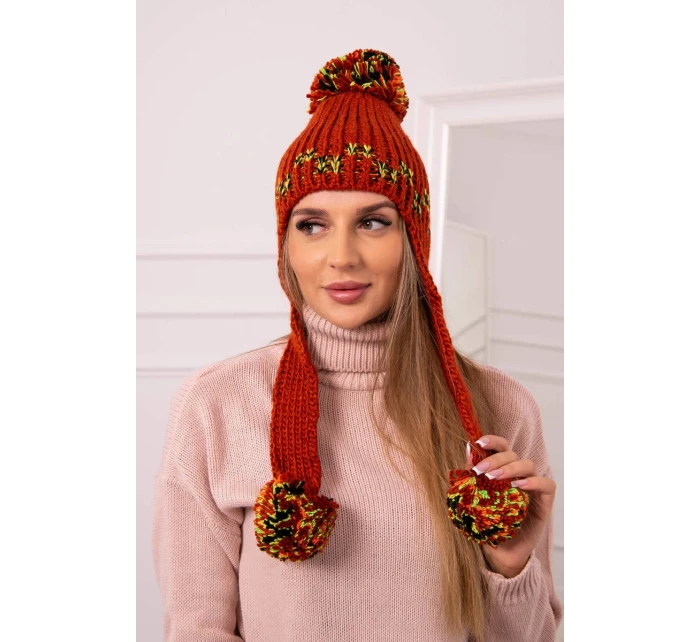 Dámska klapka na uši Nadia K321 červená