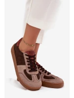 Skórzane Zamszowe Sneakersy Barefoot Damskie Zazoo N1277 Brązowe