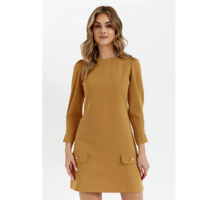 Trapézové šaty model 20589713 - Makover Trapézové šaty model 20589713 - Makover