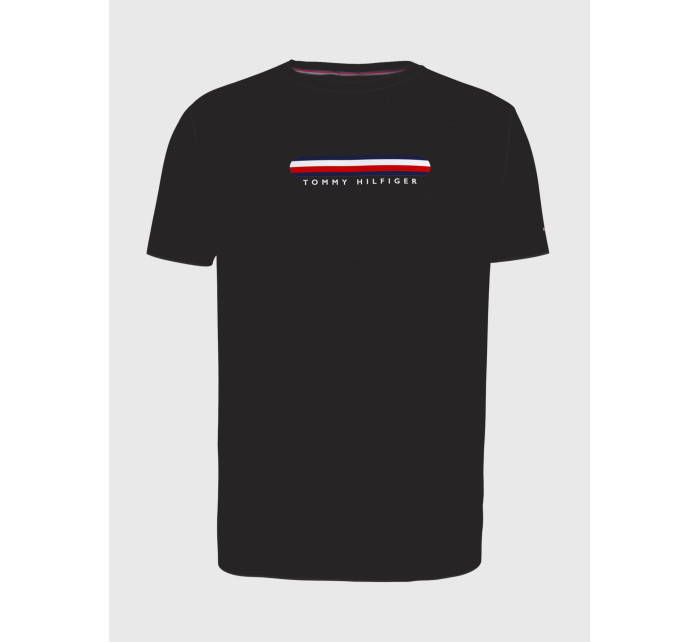 Pánske tričko SEACELL ™ LOGO CREW NECK T-SHIRT UM0UM02348BDS čierna - Tommy Hilfiger