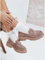 Dámské semišové béžové mokasíny Dstreet model 21992448 - FashionStreet