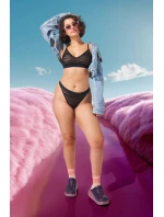 Dámske tangá FREE Evolve String Lace - BLACK - black 0004 - SLOGGI