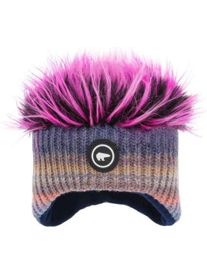 Dětská zimní čepice   z merino vícebarevná model 21350880 - Eisbar