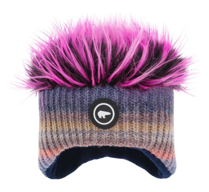 Dětská zimní čepice   z merino vícebarevná model 21350880 - Eisbar