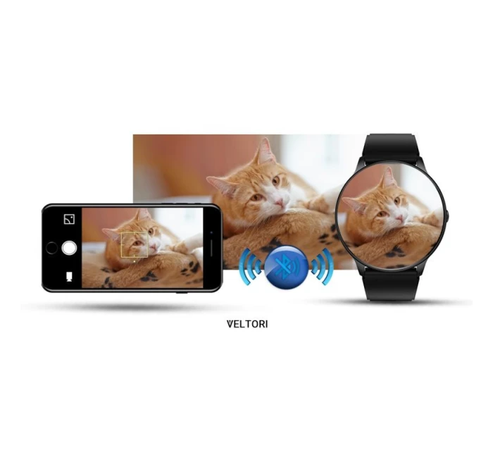 VELTORI VT160-1 Smartwatch Čierny silikónový remienok