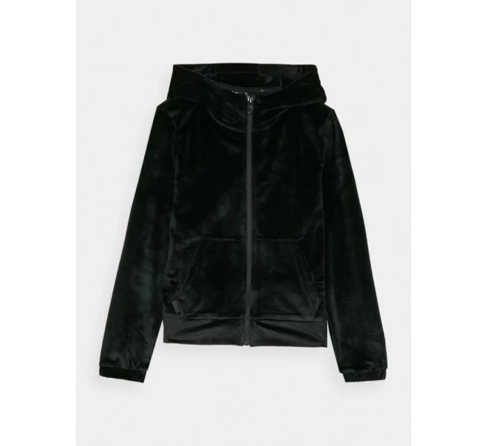 Dívčí velurová mikina s kapucí Junior model 21907483 - 4F