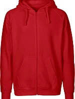 Neutral O 63301 Pánska mikina s kapucňou z bio bavlny 77.6331 červená