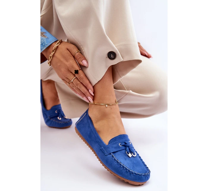 Klasické semišové mokasíny Modre Good Time Klasické semišové mokasíny Modre Good Time