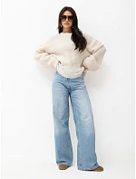 Sweter PM SW model 22334091 jasny beżowy - FPrice Sweter PM SW model 22334091 jasny beżowy - FPrice