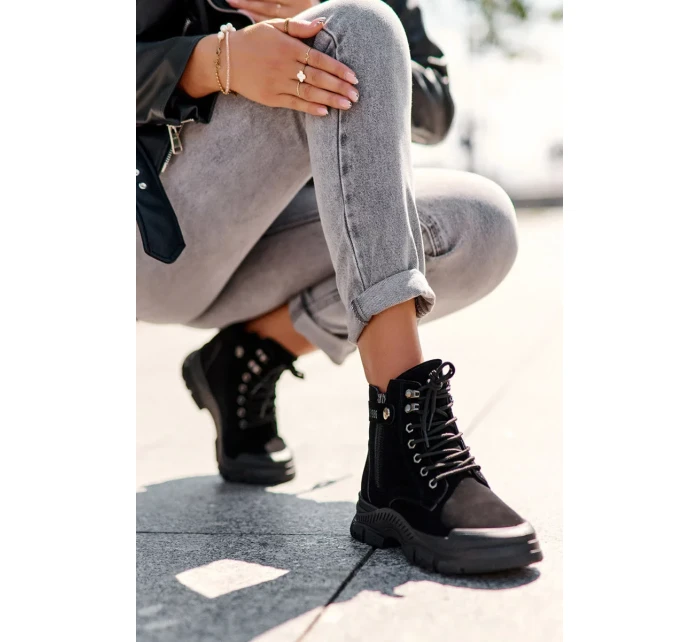 Dámska zateplená semišová členková obuv Jailina Trapper Dámska zateplená semišová členková obuv Jailina Trapper