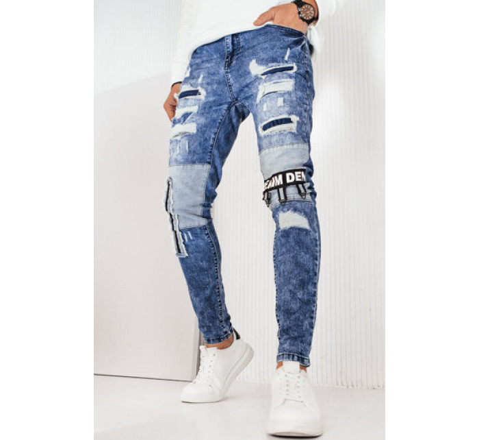 Pánske modré džínsové nohavice Dstreet UX4249