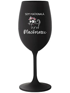 I AM MAGICONAL. MAGICOROŽEC - čierny pohár na víno 350 ml