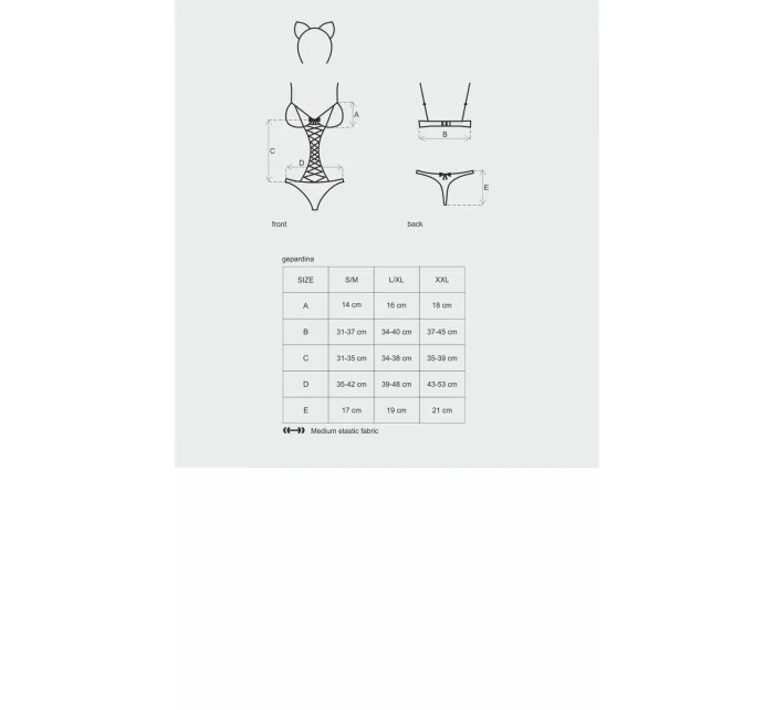 Sexy kostým Gepardina - Obsessive