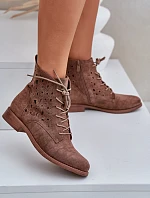 Šnurovacie topánky HY51-136 hnedé - S.Barski