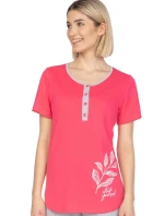 Dámske pyžamo 665 červené plus - REGINA