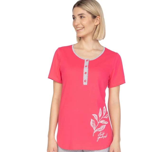 Dámske pyžamo 665 červené plus - REGINA
