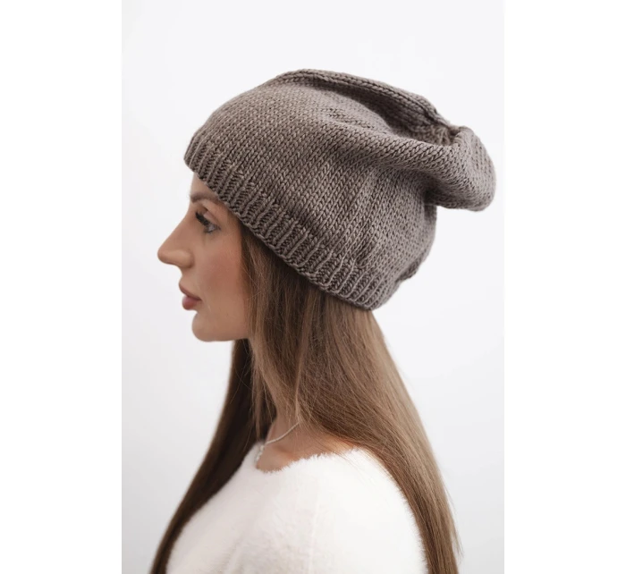 Čepice s rolováním Magda K293 camel