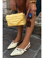 Dámske sandále s remienkami z imitácie kože Yellow Glamira
